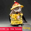 Cats outfit small Dog Puppy Cat Pet Costume Clothes Golden King Empire Cosplay Costumes Suit clothes Cat Dog supplies
