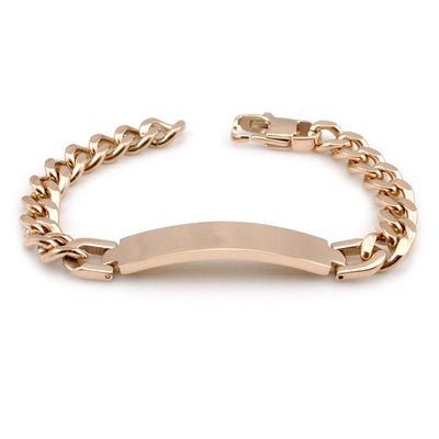 Dolaime Stainless Steel Bracelet Man,Fashion Link Chain Exquisite Jewelry ID Men Bracelet Cuff Punk Women Bijoux