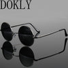 fashion show style glasses real Polarized sunglasses vintage sunglass round sunglasses UV400 Black lens