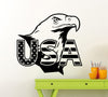 Removable Eagle USA Flag Wall Sticker American Symbol Vinyl Decal Home Room Interior High Quality Mural Home Decor Decal W-106