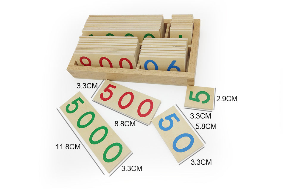 JaheerToy Math Toys Montessori Teaching Aids Educational toys for Children Thousands Hundreds Ten Single Digit Digital Cognition