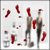 Blood Spatter, Handprint & Footprint Window & Mirror Stickers