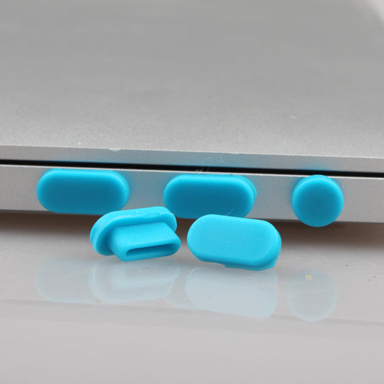 Silicone Anti-dust Plugs Protection Set for MacBook Pro 13 15 with/out Touch bar A1706 A1707 Laptop Dust Plug Ports Case Cover