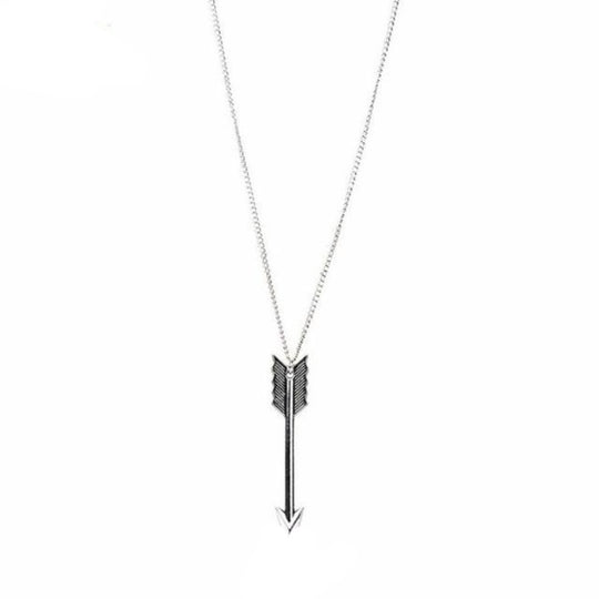Women's Retro Arrow Head Pendant Long Chain Necklace