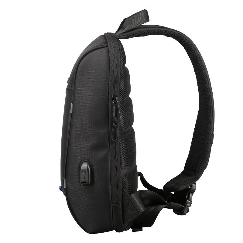 Uni  Waterproof Backpack 13.3 Inch Anti Theft Single Strap Shoulder Bag with USB Charging Port