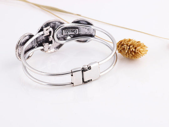 Bohemian Style Retro Cute Plating Lady Bracelet Turquoise Circle