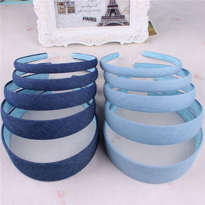 Blue Denim Leisure Headbands