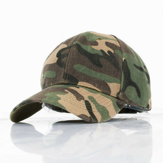 Uni  Army Camo Cap Camouflage Baseball Hats For Men Blank Desert Camo Snapback Hat Camping Hiking Hunting CS Caps YY113