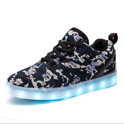 New USB rechargeable Children Led Shoes With Light boys girls casual shoes Light Up Glowing
