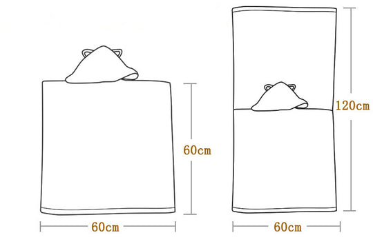 HAKOONA Baby Children Hooded Towel Cotton Fabric Absorbent Soft Bathrobe  Beach Pool Swimming Poncho Cartoon Printed  Wearable