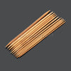 55Pcs/Set 11 Sizes Double Pointed Bamboo Dark Patina Knitting Needles