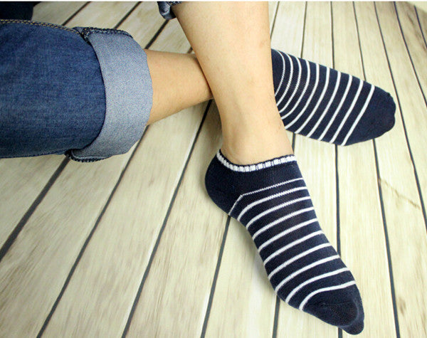 Stripe Men Summer Sock 5 Pairs /lot Package Male Light Socks Cotton