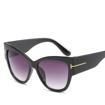 Women's Top Fashion Cat Eye Big Lens UV Protected Sunglasses