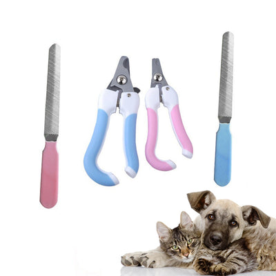 Portable Cat Nail Clipper Nail File Puppy Dog Cats Toe Care Tools Cat Grooming Supplies