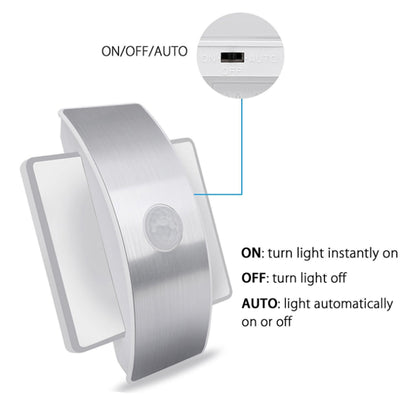 Rechargeable Wireless LED Infrared Motion Sensor Night Light Wall Lamp