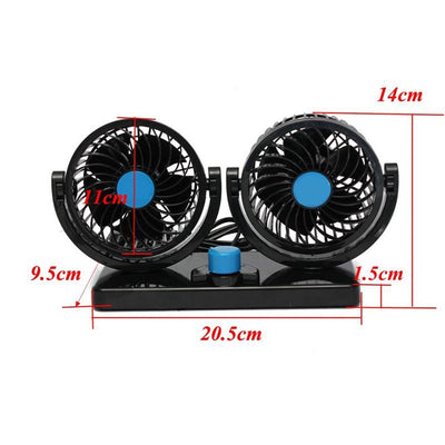 360 Rotating Free adjustment Car Auto Cooling Air Fan