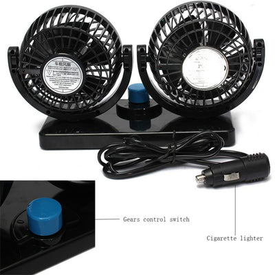 360 Rotating Free adjustment Car Auto Cooling Air Fan