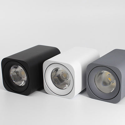 NEW With lens LED Down light 7W 9W Living Bedroom LED Indoor Modern Home Aisle Black White Gray 110V-220V