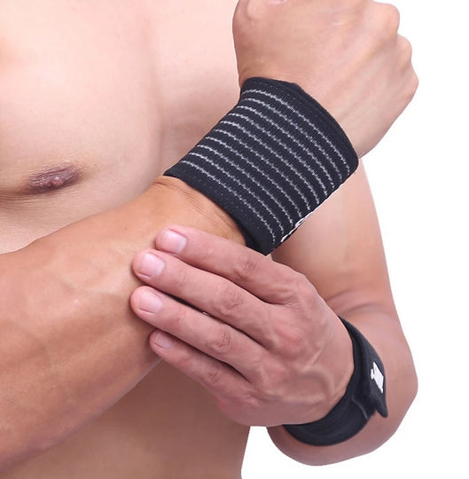 Adjustable Elastic Cotton Bandage Sport Wristband Brace