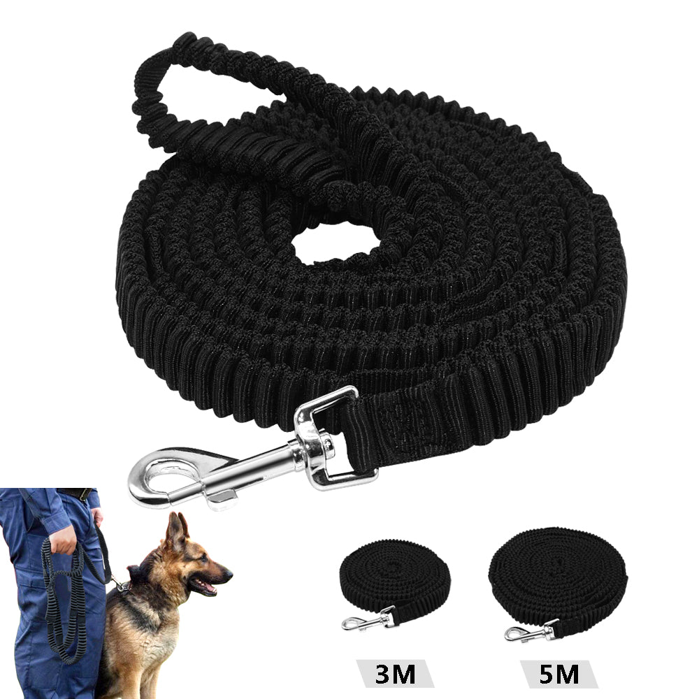 Dog Tracking Lead Non-slip Elastic Pet Long Leash Strap Bungee Leashes With Handle For Daily Training Running Walking 3m 5m