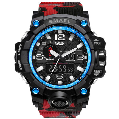 Men's Military Style 50m Waterproof LED Watch