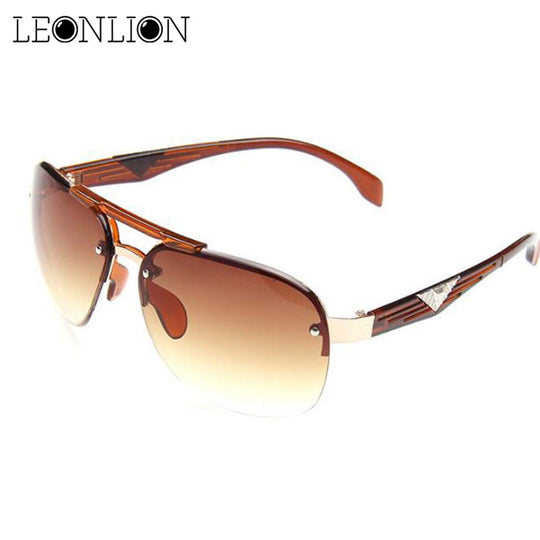 LeonLion Classic Vintage Sunglasses Man Driving HD Big Frame Sun Glasses Women Brand Designer UV400 Outdoor Oculos De Sol