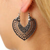 Women's Vintage Hollow Gypsy Heart Earrings