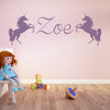 Unicorn Personalised Name Wall Stickers Wall Decal Girls Room Nursery Home Decor Wallpaper Removable Mural   SA313