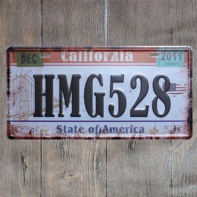 hohappyme American Car Plates