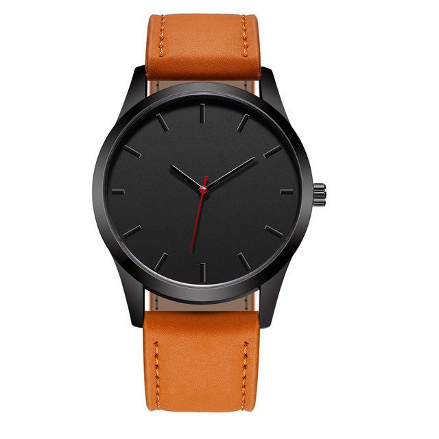 Reloj Fashion Large Dial Military Quartz Men Watch Leather Sport watches High Quality Clock Wristwatch Relogio Masculino T4
