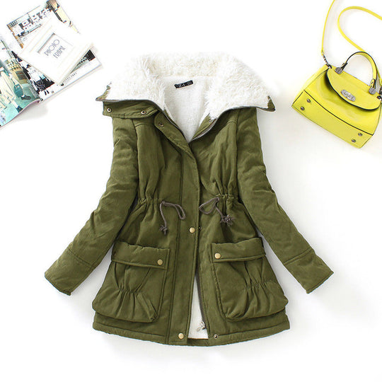 Women's Hooded Cotton Hooded Winter Jacket