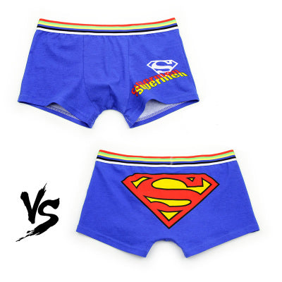 Cartoon Cueca Boxer Cotton young Men Brands Underwear Hombre Panties Male Superman Underwear Mens Trunk   Superman Underpants