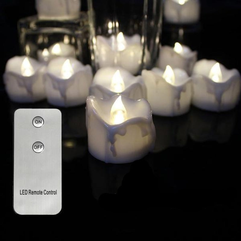 6 Pack Remote Control LED Tealights