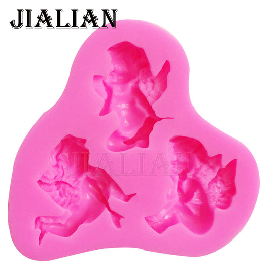 Baby Angel-Shaped Silicone Cake Decoration Mold