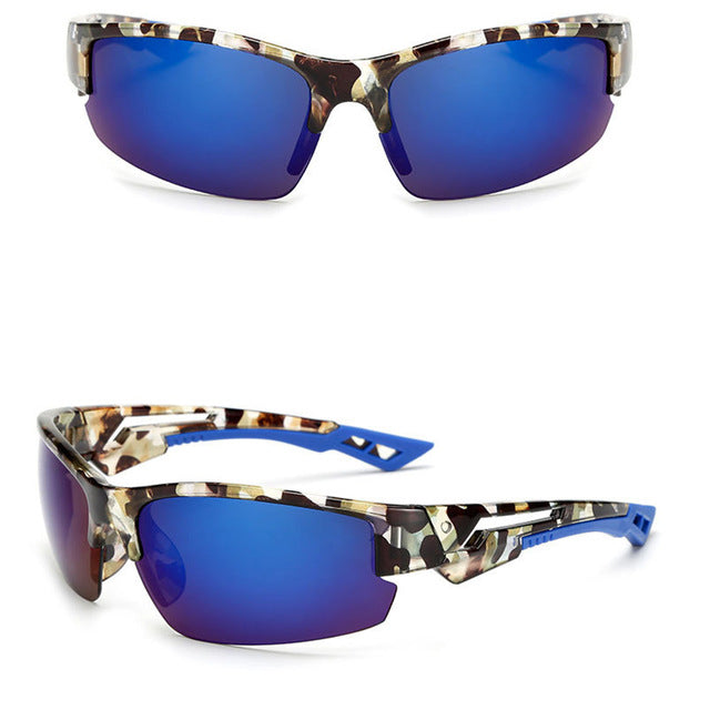 LeonLion Vintage Outdoor Camouflage Sunglasses Men Classic Fishing Travel Sun Glasses UV400 Glasses Masculino