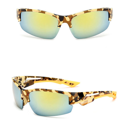 LeonLion Vintage Outdoor Camouflage Sunglasses Men Classic Fishing Travel Sun Glasses UV400 Glasses Masculino