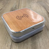 Bamboo Wood Portable Qi Wireless Fast Charging Pad