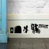 Funny Love Mouse Hole Wall Stickers