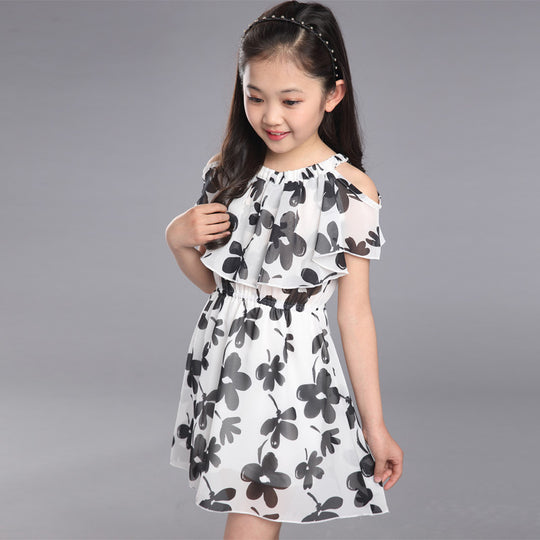 Girl's Cotton Floral Dress