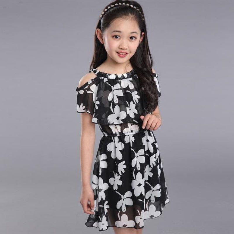 Girl's Cotton Floral Dress
