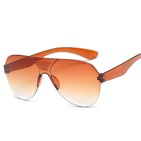 New Arrive Fashion Square Rimless Sunglasses Women Vintage Brand Designer Coating Sun Glasses UV400