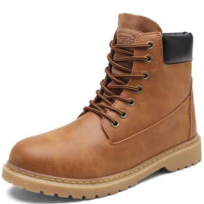 Men's High Quality PU Leather Working Boots