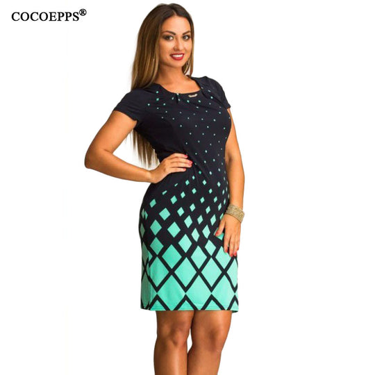 fashionable women dresses big size NEW plus size women clothing winter dress casual o-neck Plaid office bodycon Dress