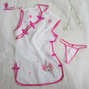Lingerie Perspective Embroidery Cheongsam Uniform Temptation Pink Gauze   Underwear   Costumes