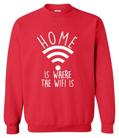 Home Is Where The Wifi Is men's sportswear fleece high quality hoodies spring winter sweatshirt Crossfit tracksuits k-pop