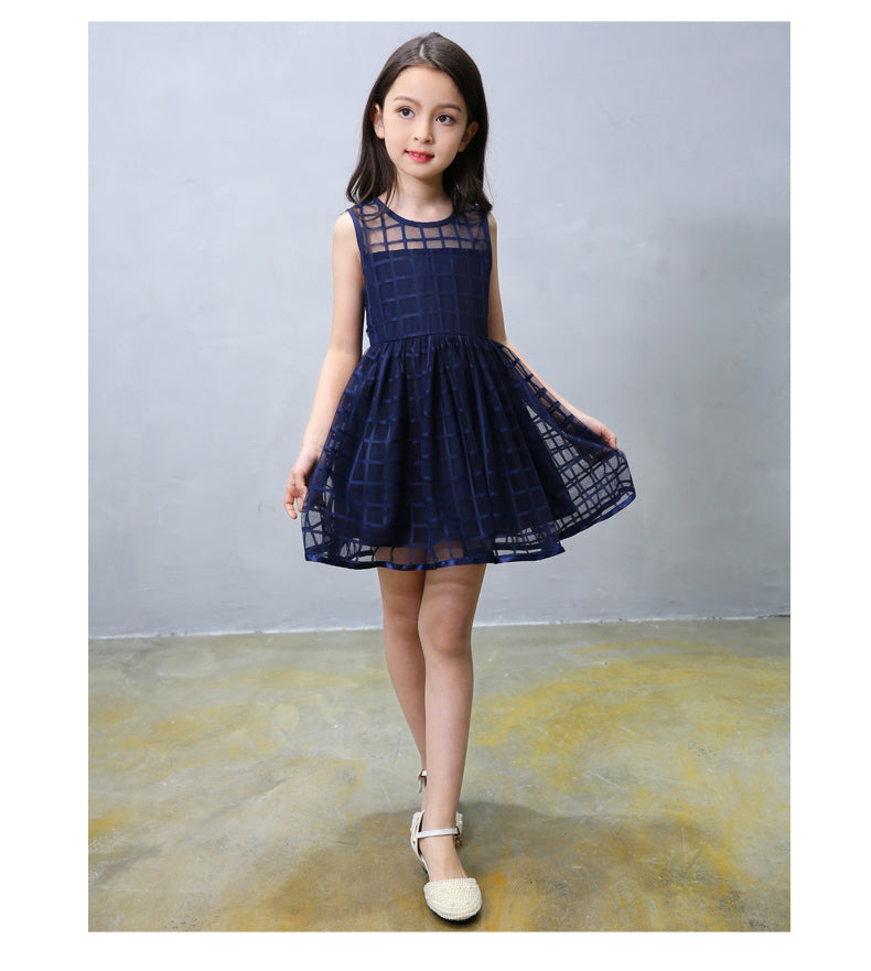 Kids Girls Summer Dress new children Sleeveless dress girl child princess 95%cotton dress vest dress