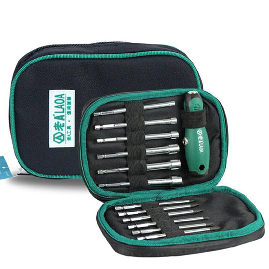 12-in-1 Multi-Function Professional Screwdriver Socket Set with T-Handle