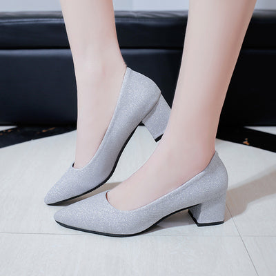 Women's Cute pu Leather High Heel Shoes