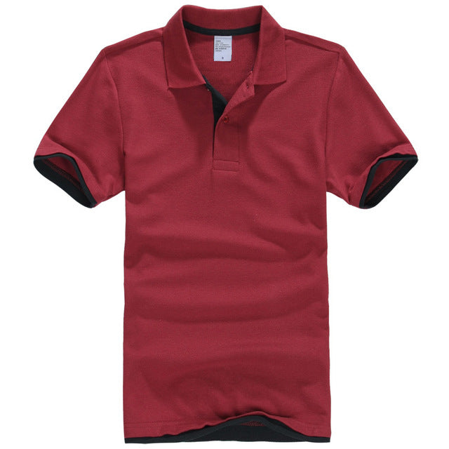 Men's Polo Breathable Cotton Short Sleeve Shirt