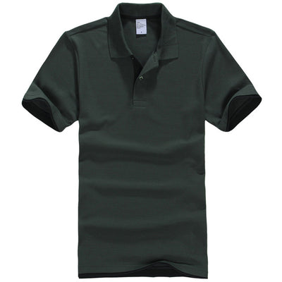 Men's Polo Breathable Cotton Short Sleeve Shirt